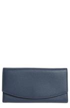 Women's Skagen Leather Continental Flap Wallet - Blue