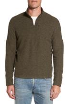 Men's Ibex Scout Jura Merino Wool Blend Quarter Zip Pullover, Size - Green