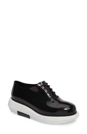 Women's Melissa Grunge Vitorino Water Resistant Oxford M - Black