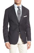 Men's Bensol Trim Two-button Blazer - Grey