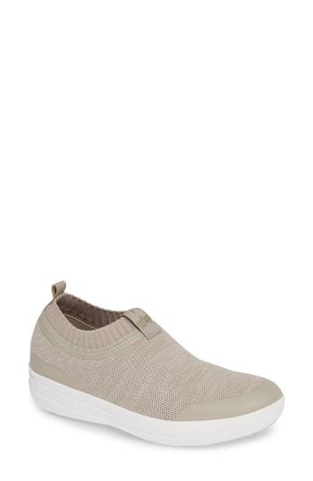 Women's Fitflop Uberknit Slip-on Sneaker M - Beige