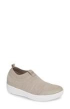 Women's Fitflop Uberknit Slip-on Sneaker M - Beige