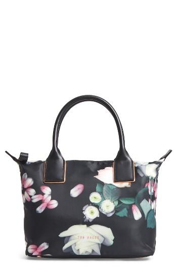 Ted Baker London Lunah Kensington Small Floral Tote - Black