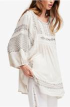 Women's Free People Wild One Embroidered Top
