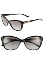 Women's Versace 'rock Icons - Greca' 57mm Butterfly Sunglasses - Black