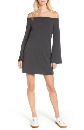 Women's Treasure & Bond Off The Shoulder Sweatshirt Dress