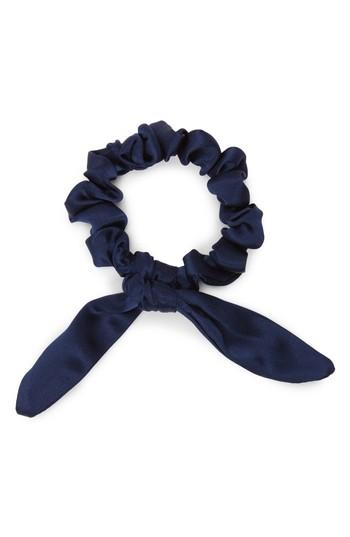 Donni Charm Chiquita Silk Scrunchie, Size - Blue