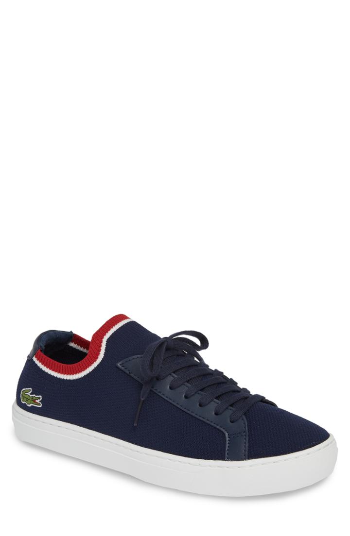 Men's Lacoste Pique Knit Sneaker M - Blue
