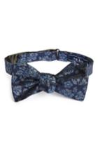 Men's The Tie Bar Intellect Floral Silk Bow Tie, Size - Blue