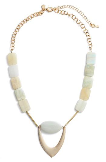 Women's David Aubrey Aqua V-statement Necklace