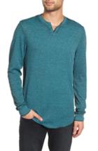 Men's The Rail Notch Neck Thermal T-shirt, Size - Blue/green