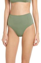 Women's Solid & Striped The Jessica High Waist Bikini Bottoms - Green