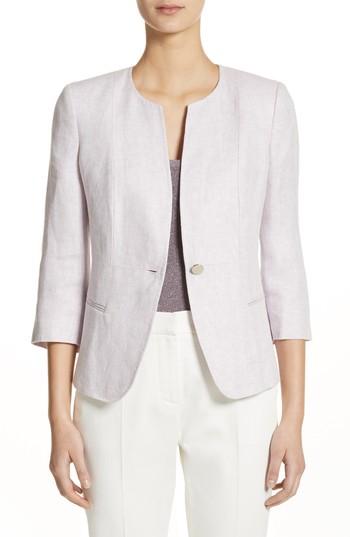 Women's Max Mara Pesca Linen Jacket - Purple