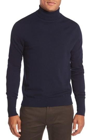 Men's Vince Camuto Merino Wool Turtleneck, Size - Blue