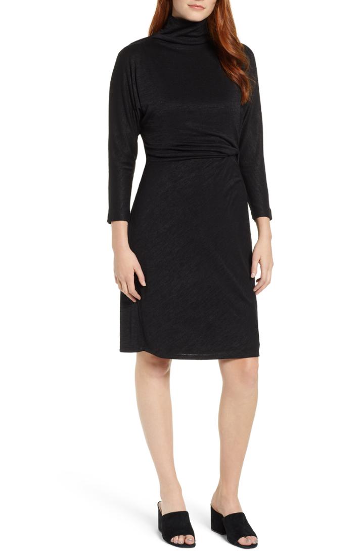 Women's Nic+zoe Every Occasion Mock Neck Dress - Black