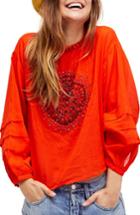 Women's Free People Heart Of Gold Embellished Blouse