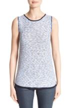 Women's St. John Collection Chambray Effect Links Knit Shell