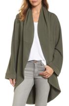 Women's Caslon Cocoon Knit Midi Cardigan, Size - Green