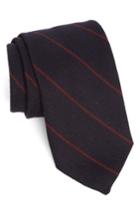 Men's Strong Suit Stripe Wool & Silk Tie, Size - Blue