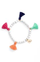 Women's Love's Affect Jenna Semiprecious Stone Tassel Bracelet