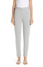 Women's St. John Collection Skinny Milano Knit Crop Pants - Grey