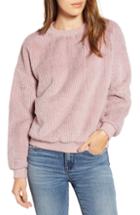 Women's Moon River Faux Fur Pullover - Pink