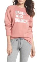 Women's Brunette The Label Babes Who Brunch Sweatshirt /small - Coral