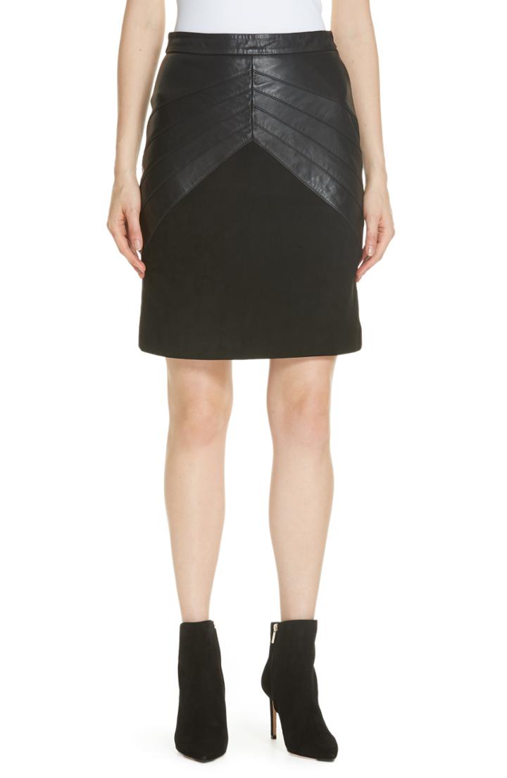 Women's Ba & Sh Siracuse Leather Pencil Skirt