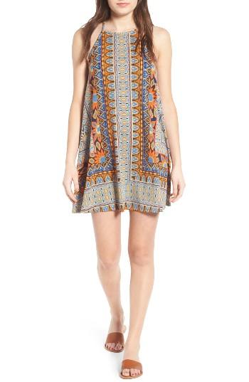 Women's Angie Print Swing Dress - Blue