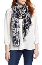 Women's Tory Burch Happy Times Floral Silk Scarf