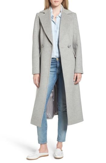 Women's Kristen Blake Double Breasted Coat - Grey