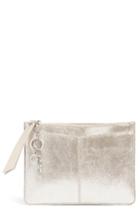 Treasure & Bond Beckett Metallic Leather Pouch - Metallic