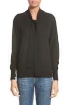 Women's Burberry Marcchia Tie Neck Cashmere Sweater