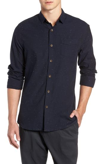Men's Descendant Of Thieves Midnight Dot Speck Sport Shirt - Blue