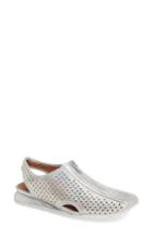 Women's L'amour Des Pieds Trintino Perforated Slingback Flat .5 M - Metallic