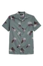 Men's Onia Linear Palm Print Vacation Shirt