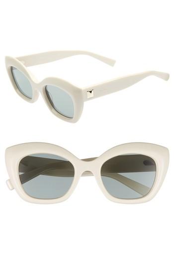 Women's Max Mara Prism Vii 50mm Gradient Cat Eye Sunglasses - Ivory