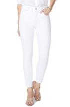 Petite Women's Nydj Ami Stretch Ankle Skinny Jeans P - White