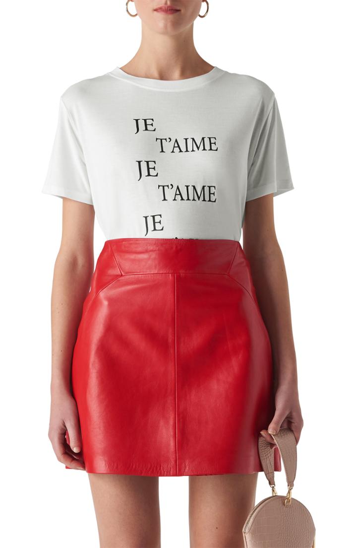 Women's Whistles Je T'aime Logo Shirt - White