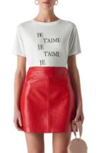 Women's Whistles Je T'aime Logo Shirt - White