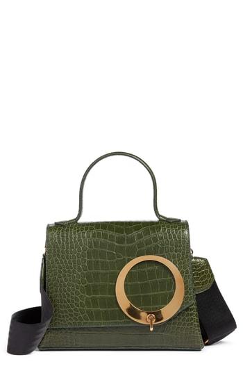 Trademark Harriet Leather Shoulder Bag - Black