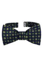 Men's Ted Baker London Alternating Circle Silk Bow Tie, Size - Green