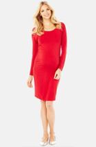 Women's Rosie Pope Maternity Sheath Dress - Red