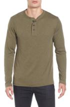 Men's Billy Reid Cullman Henley, Size - Green