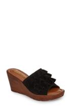Women's Bella Vita Bey Platform Wedge Sandal N - Black