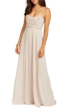 Women's Show Me Your Mumu Bonbon Optional Strap Gown - Beige