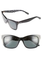 Women's Kate Spade New York Jenae 53mm Polarized Sunglasses - Black/ Cream/ Transparent