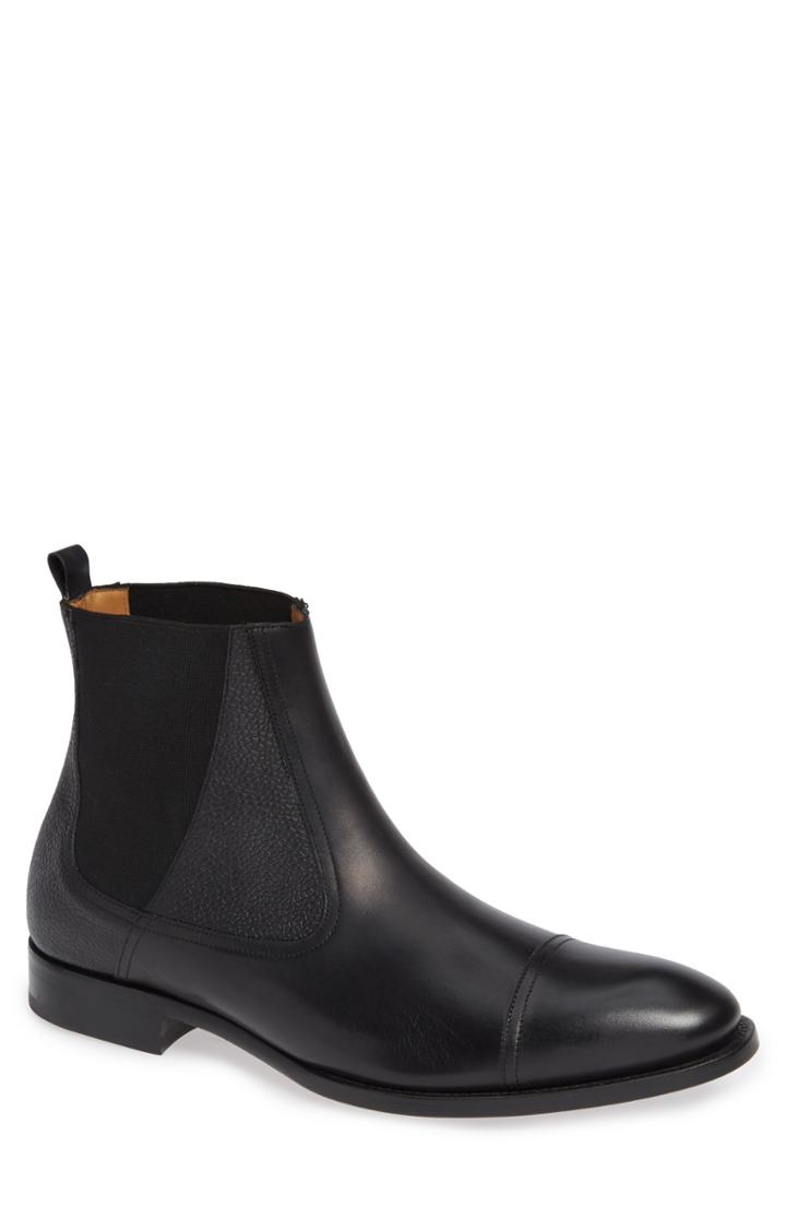 Men's Mezlan Higgins Cap Toe Chelsea Boot M - Black