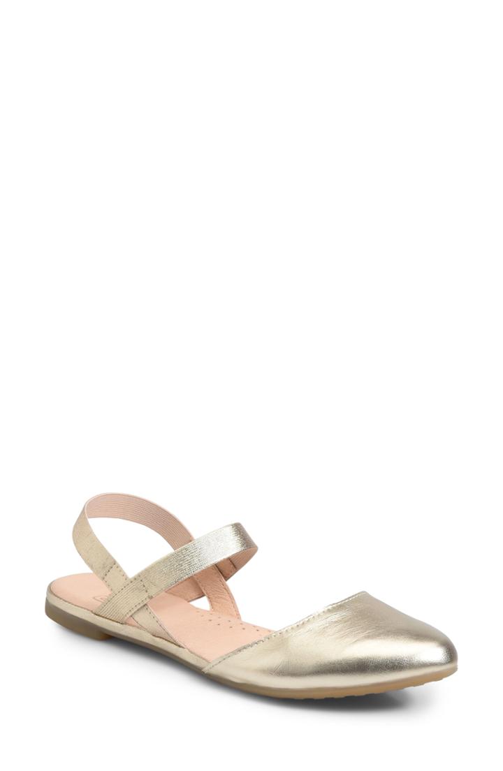 Women's Ono Free Ankle Strap Flat .5 M - Metallic