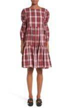 Women's Molly Goddard Martha Tartan Dress Us / 8 Uk - Pink